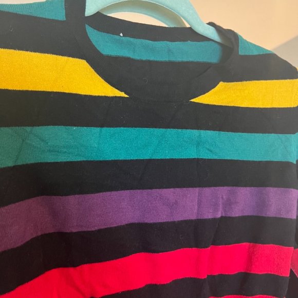 BCBGeneration Cropped Multi-Striped sweater, XS - Picture 6 of 7